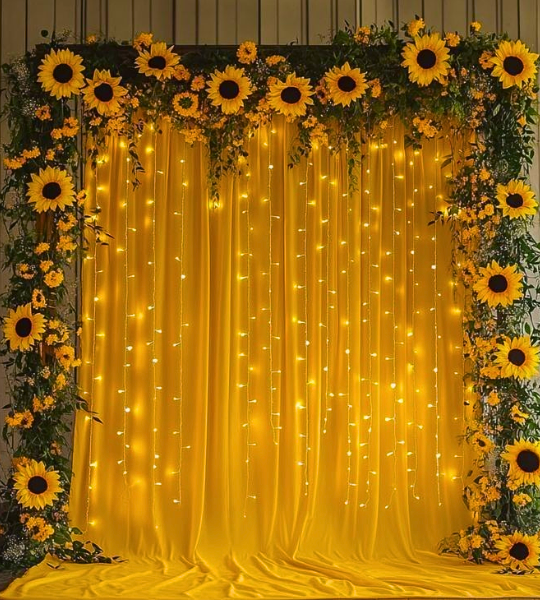 sunflowers Haldi Decor