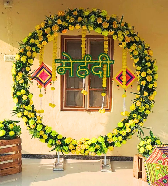 mehndi ring decoration