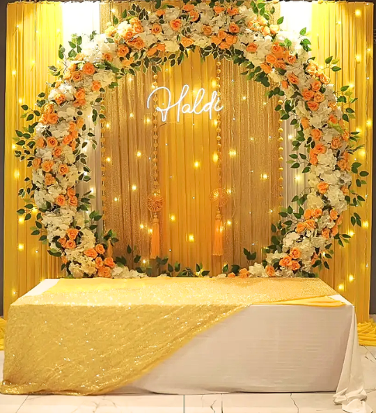 Haldi ring decor
