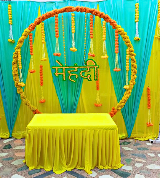 mehndi ring decoration